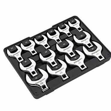 Siegen S01109 Crow?s Foot Open-End Spanner Set 14pc 1/2" Drive Metric