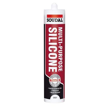 Soudal Multi Purpose Grey Silicone Anti Mould