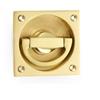 SECURIT FLUSH RING PULL HANDLE BRASS 63MMX50