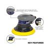 SEALEY AIR SANDER RANDOM ORBITAL 150MM DIA