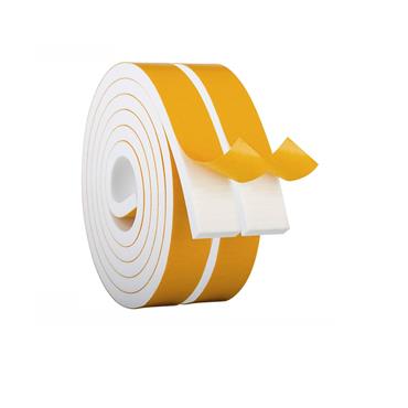 SELF ADHESIVE FOAM WHITE 1MM - 4MM (ROLL 5M)