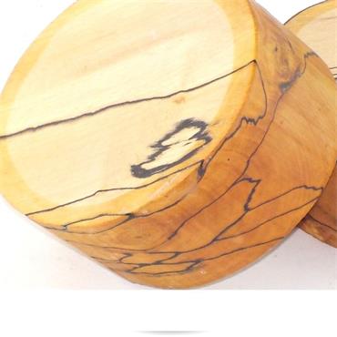 SPALTED BEECH BOWL BLANK 8"X3"