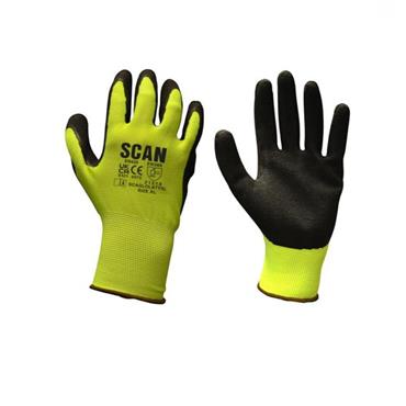 SCAN HI-VIS GLOVES SIZE 9