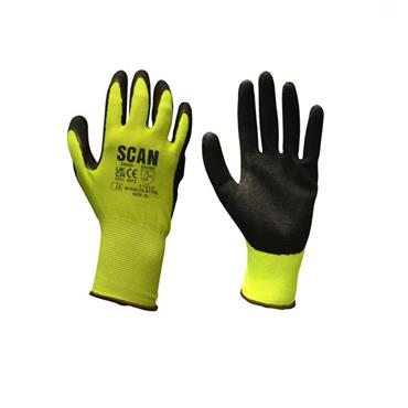 SCAN HI-VIS GLOVES SIZE 10