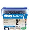 KREG DECK SCREWS NO8 X 2" (BOX OF 700) STAINLESS