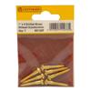 Centurion Brass Round Head Woodscrews 1"x8  Pkt7