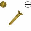 Centurion SE154P Slotted Brass Countersunk Woodscrews 5/8" ? No.4 ? Pack of 5