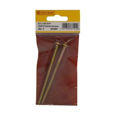 CENTURION SCREWS PZ COUNTERSUNK 6 x 100MM (PK 4)