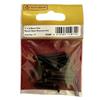 CENTURION ROUND HEAD SCREWS 1X6 BLACK (PK 17)