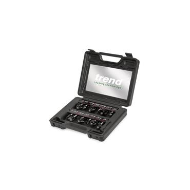 TREND ROUTER BIT SET TCT STARTER 1/4" (12 PC)