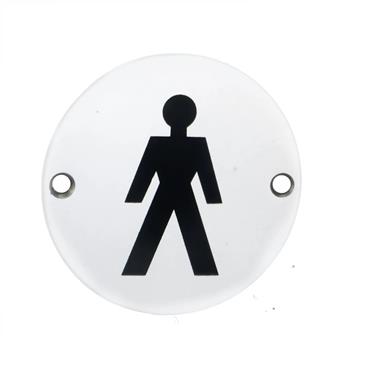 CARLISLE BRASS MALE SYMBOL SAA DOOR SIGN