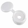 TIMCO WHITE HINGED SCREW COVERS PK100