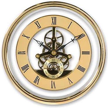 SKELETON CLOCK GOLD 120MM