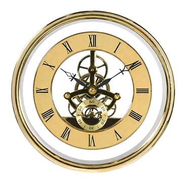 Skeleton Clock Gold 150mm