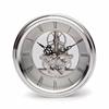 SKELETON CLOCK SILVER 120MM