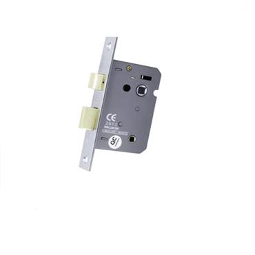 SICHERN MORTICE LOCK BRASS/CHROME 5" 125MM