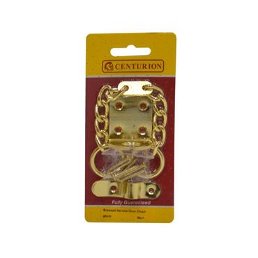 CENTURION DOOR SECURITY CHAIN BRASS PLATED