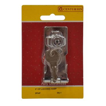 CENTURION CYLINDER LOCKING HASP 3"