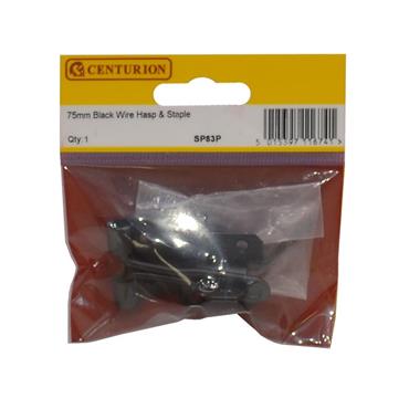 CENTURION WIRE HASP AND STAPLE 75MM (3") EXB