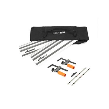 EVOLUTION  GUIDE RAILS 2X1400MM+JOINERS+CLAMPS BAG