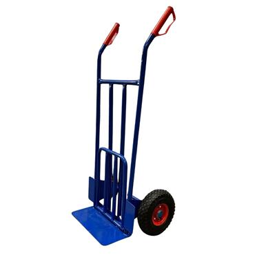BLUE HAND CART PUMPED C/W FOLDING LIP  250KG