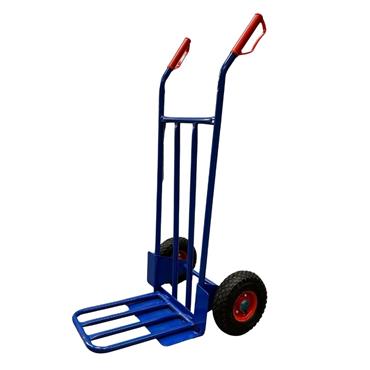 BLUE HAND CART PUMPED C/W FOLDING LIP  250KG
