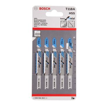 BOSCH JIGSAW BLADES METAL HSS BASIC 1.1-1.5MM(PK5)