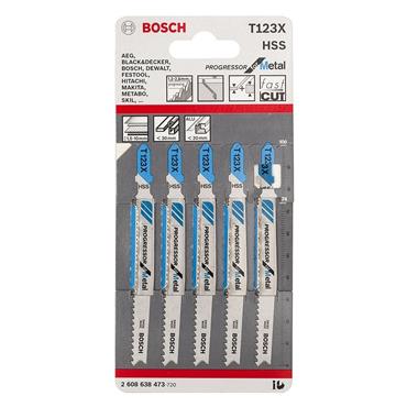 BOSCH JIGSAW BLADES METAL HSS PROGRESSOR (PK 5)