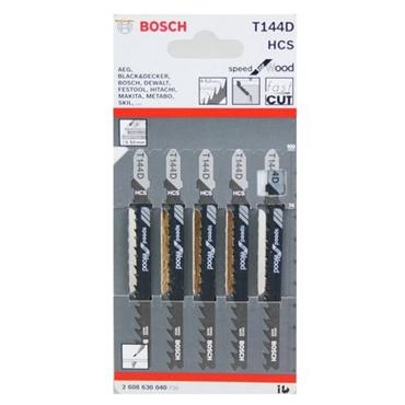 BOSCH JIGSAW BLADES WOOD HCS SPEED STRAIGHT (PK5)