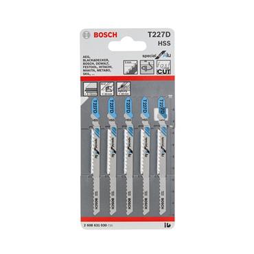 BOSCH JIGSAW BLADES ALUMINIUM HSS CURVES (PK 5)