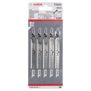 BOSCH JIGSAW BLADES WOOD HCS PROGRESSOR (PK 5)