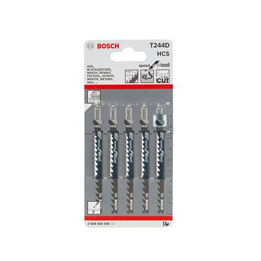 BOSCH JIGSAW BLADES WOOD HCS SPEED CURVES (PK 5)