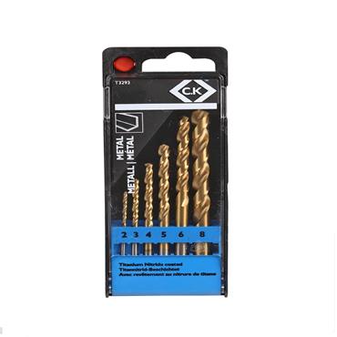 CK DRILL BIT SET TIN 2-8MM (6 PC)