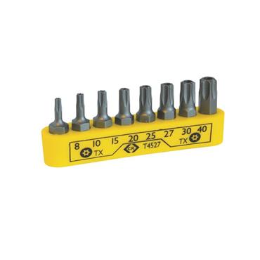 CK SCREWDRIVER BIT SET TX TAMPERPROOF (8 PCS)