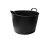 HEAVY DUTY RUBBER TUB 50L BLACK