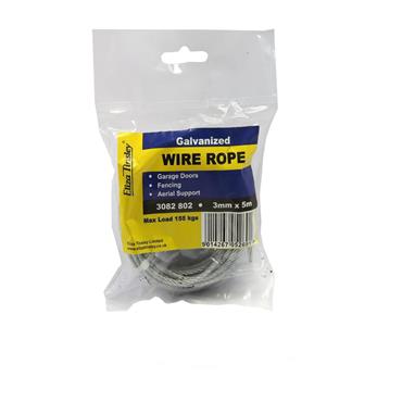 ROPE WIRE 1/8" GALV METRE 3MM