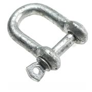 TINSLEY D SHACKLE 1/4" GALV PKT2