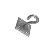 ELIZA TINLSEY HOOK ON PLATE 64MM x 50MM GALV