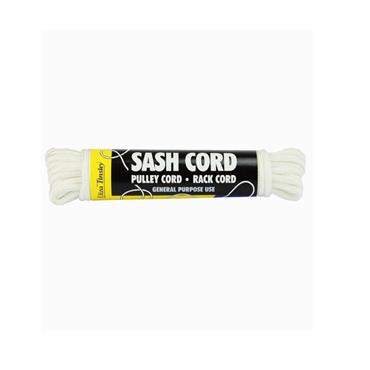 SASH CORD 6MMX12.5M WHITE POLYCOTTON