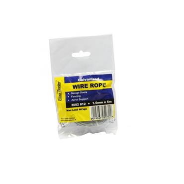 WIRE ROPE GALV 5MM (PER METRE)