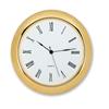 QUARTZ CLOCK INSERT GOLD RIM WHITE FACE 85MM