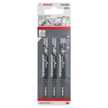 BOSCH JIGSAW BLADE WOOD 4MM (PK3)