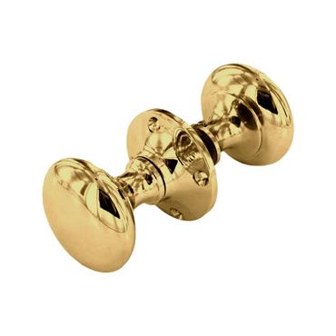 CENTURION RIMLOCK KNOB BRASS 2" PAIR