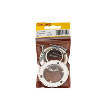 CENTURION WARDROBE ROD SOCKETS 19MM PK2