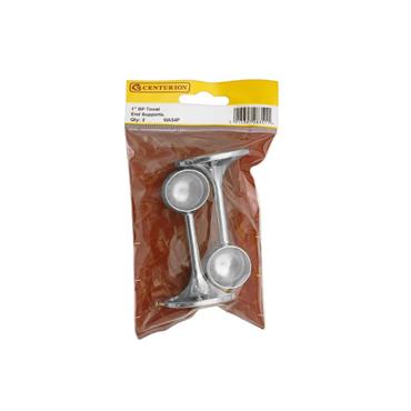 CENTURION TOWEL END BRACKET 19MM (3/4") CP PK2