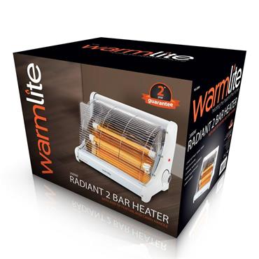 WARMLITE 2 BAR HEATER 1600-1800W 2 BAR