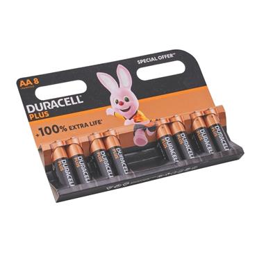DURACELL BATTERY AA POWER PLUS 8 PACK