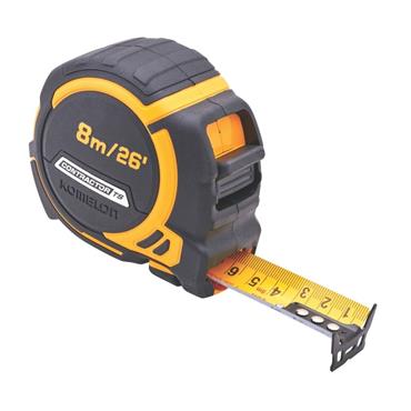 KOMELON CONTRACTORS MEASURING TAPE 8M WITH CLIP