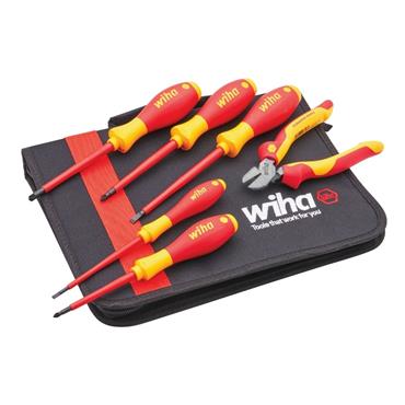 WIHA ELECTRICIANS SCREWDRIVER & PLIER SET