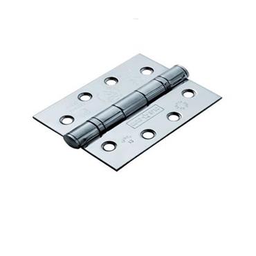 ZOO HINGE 4" BALL BEARING BRASS COATED PAIR 1/2HR